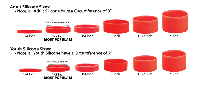 Custom Wristbands - Rubber - Ultra Thin