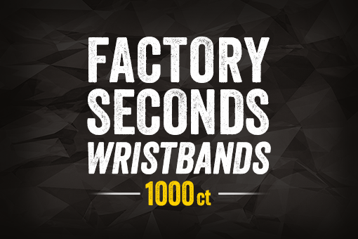  WristCo Black Tyvek Wristbands for Events - 100 Count