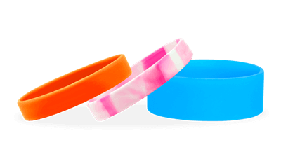 Plain silicone hot sale wristbands bulk